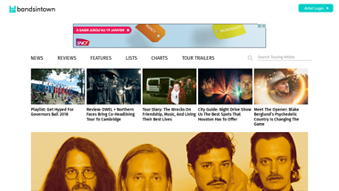 is bandsintown Up or Down