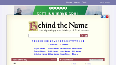 is behindthename Up or Down