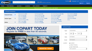 is copart Up or Down