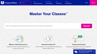 is coursehero Up or Down