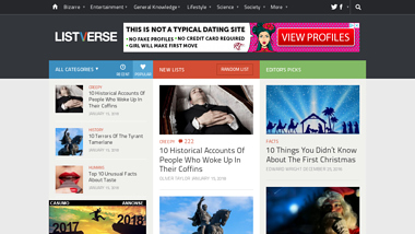 is listverse Up or Down